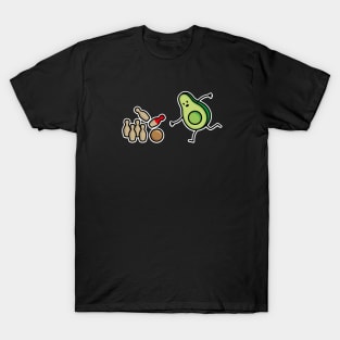 Funny avocado Skittles cartoon Skittle player gift T-Shirt